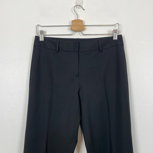 Theory Womens 4 Casual Wool Blend Fare Leg Black Dress Trouser Pants - Picture 3 of 8